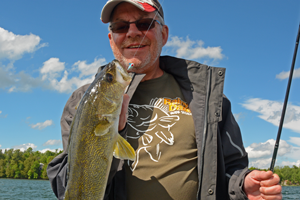 image of keith eberhardt with nice walleye