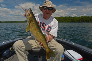 image of craig narowetz with big walleye