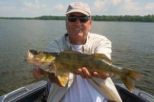 image of Mark Kretz with nice Walleye