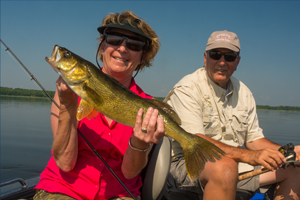 image of Mark and Lori Kretz with big Walleye