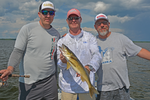 image of David Gauman with nice walleye