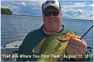 image of angfler with bigf Crappie