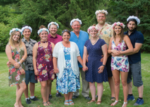 image of the sundin clan at wedding