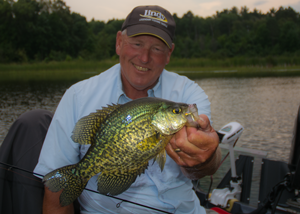 image of jeff sundin with big Crappie