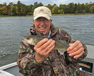 image of bill linder with walleye