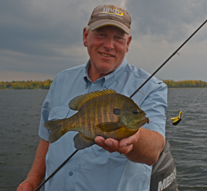 image of jeff sundin with big bluegill