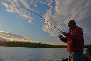 image of Chris Andresen catching panfish