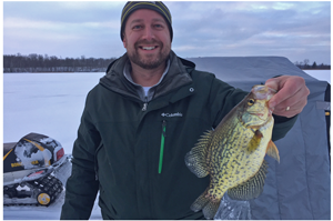 image of Jeff Hannan with big Crappie