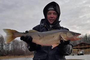 image of rainy river walleye