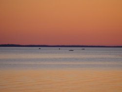 image of calm water on lake winnie