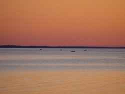 image of calm water on lake winnie