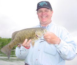 Minnesota Smallmouth Bass found by fishing the breakline near Smallmouth spawning areas