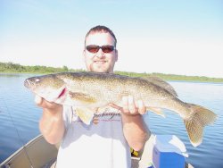 John Skoglund with big Walleye