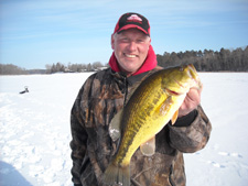 Largemouth Bass Ice Fishing