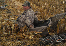 Bill Powell with Mallards