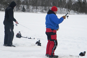 Ice Fishing Cutfoot Sioux