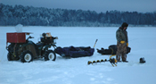 Ice Fishing Cutfoot Sioux