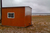 Ice Shelter on Lake Winnie