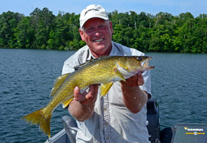 image of jeff sundin with walleye