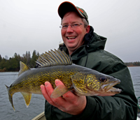 Walleye Guide Trip Customer Brad Slye