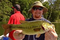 Largemouth Bass caught during the fisharoo