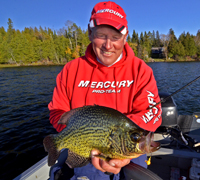 Crappie Fishing Guide Jeff Sundin holding nice Crappie