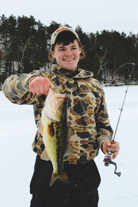 Largemouth Bass Ice Fishing