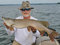 Northern Pike caught on Rainy Lake by Greg Clusiau