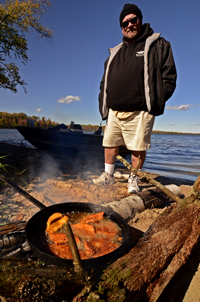 Marty Glackin Shore Lunch on the beach