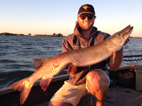 Musky caught on Leech Lake by Gabe Wood