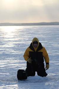 Jon Thelen on ice