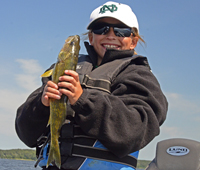 Walleye caught by Jackie Jares on Lake Winnie