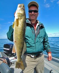 Walleye caught by Bob Biegler on Winnibigosh