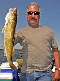 Charlie Fletcher shows of Leech Lake Walleye