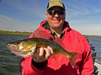 Paul Kautza showing off a nice Walleye