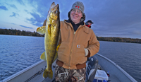 Matt holding Walleye