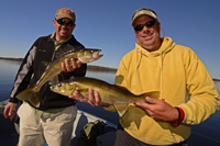 Walleyes Caught on Cutfoot Sioux Mark Huelse and Matt 