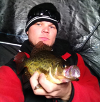 image of Reed Ylitalo holding a Crappie