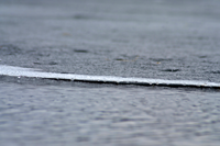 image of the ice conditions on Bass Lake April 28 2014