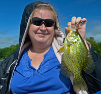 image of Mrs. Boyd Penn with nice Crappie