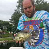 image of Chris Andresen with nice Crappie