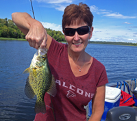 image of Tammi Norton with Cutfoot Sioux Crappie