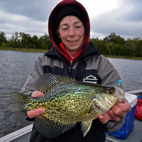 image of Daine Eberhardt with Cutfoot Sioux Crappie