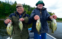 image of Gary and Paul Vitse with pair of good Crappies
