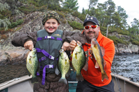 image of Crappie fishing on Rainy Lake