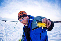 image of Ice fishing with Michael Thompson MT