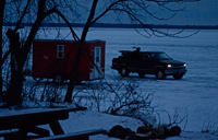 image of ice conditions on Lake Winnie