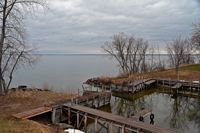 image of open water on Leech Lake