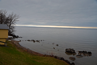 image of ice out on leech lake