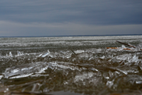 image of ice out on Lake Winnibigoshish
